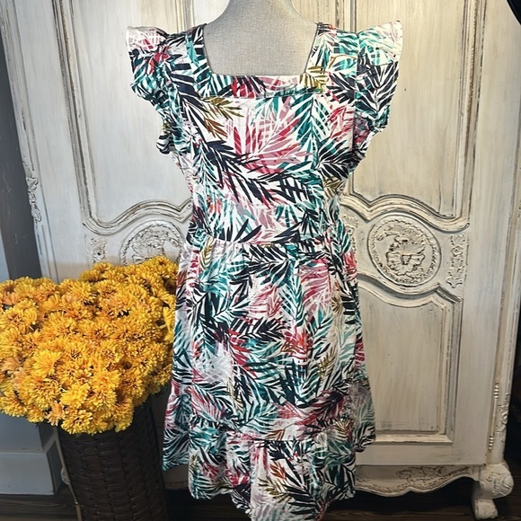 Beachlunchlounge Cotton Linen Blend Tropical Vacation Beach Party Dress Size SP - Picture 6 of 11
